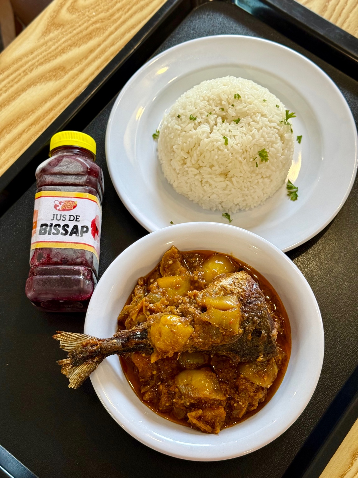 Sauce aubergines grillées au poisson